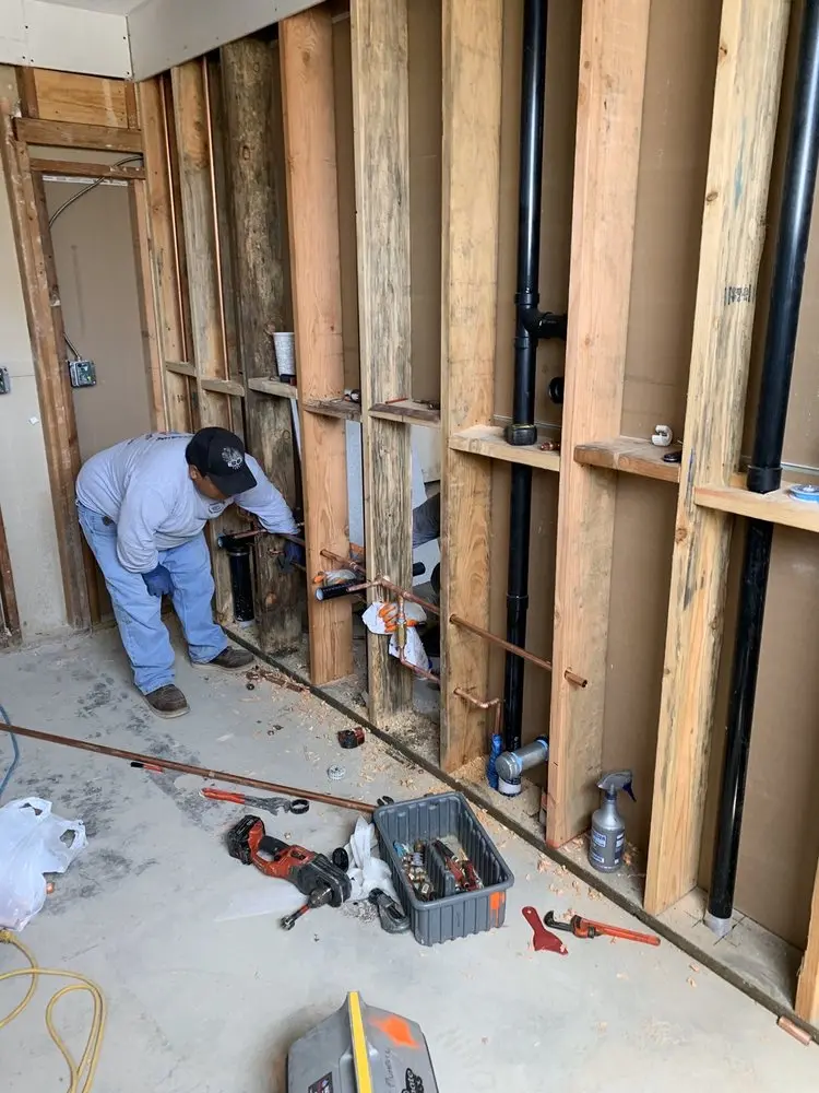 Commercial rough-in plumbing for Gas Line Repair in Clifton